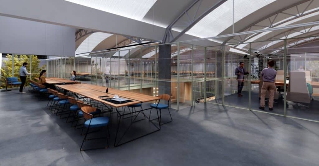 Collaboration spaces within the Vallejo Properties urban regeneration project