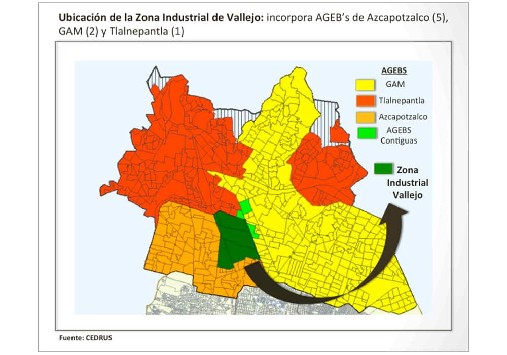 Mapa de Locales en renta CDMX Vallejo Properties